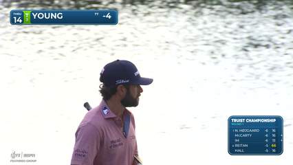 Cameron Young | Round 1 | 14th hole | Shot 3 | 2026 Truist Championship