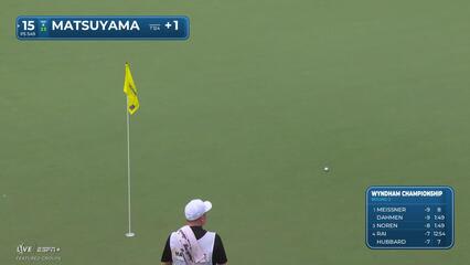 Hideki Matsuyama | Round 2 | 15th hole | Shot 3 | 2025 Wyndham