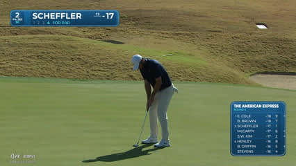 Scottie Scheffler | Round 3 | 2nd hole | Shot 4 | 2026 The American Express