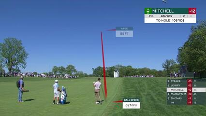 Keith Mitchell | Round 3 | 9th hole | Shot 2 | 2025 Truist Championship