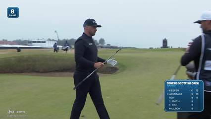 Wyndham Clark | Round 3 | 8th hole | Shot 2 | 2026 Genesis Scottish Open