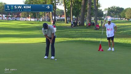 Si Woo Kim | Round 4 | 1st hole | Shot 4 | 2025 Rocket Classic
