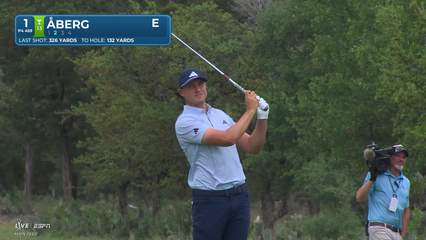 Ludvig Åberg | Round 1 | 1st hole | Shot 2 | 2026 Valero