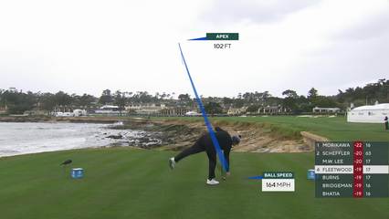 Tommy Fleetwood | Round 4 | 18th hole | Shot 1 | 2026 AT&T Pebble Beach