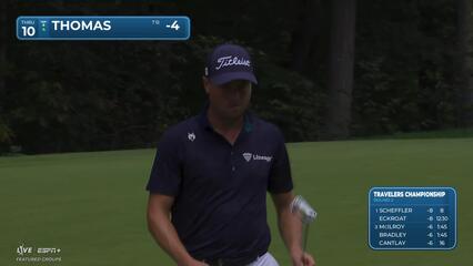 Justin Thomas | Round 2 | 10th hole | Shot 5 | 2025 Travelers