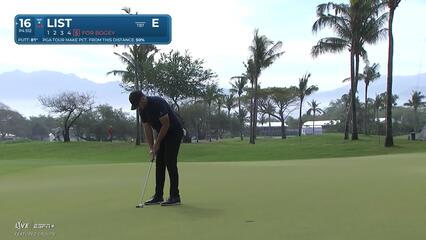 Luke List | Round 2 | 16th hole | Shot 6 | 2025 Mexico Open