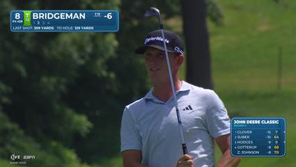 Jacob Bridgeman | Round 2 | 8th hole | Shot 2 | 2026 John Deere