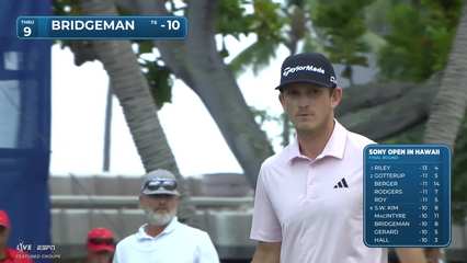 Jacob Bridgeman | Round 4 | 9th hole | Shot 5 | 2026 Sony Open