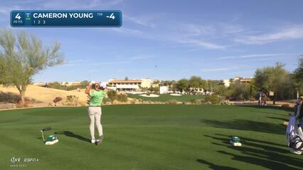 Cameron Young | Round 3 | 4th hole | Shot 1 | 2025 WM Phoenix Open