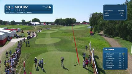 William Mouw | Round 3 | 18th hole | Shot 1 | 2025 3M Open