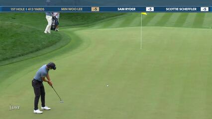 Min Woo Lee | Round 4 | 1st hole | Shot 4 | 2025 THE PLAYERS