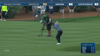 Min Woo Lee | Round 4 | 10th hole | Shot 2 | 2025 THE PLAYERS