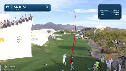 Michael Kim | Round 2 | 4th hole | Shot 3 | 2025 WM Phoenix Open
