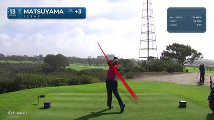 Hideki Matsuyama | Round 2 | 13th hole | Shot 1 | 2025 Genesis