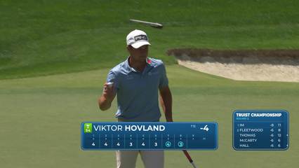 Viktor Hovland | Round 2 | 8th hole | Shot 3 | 2026 Truist Championship