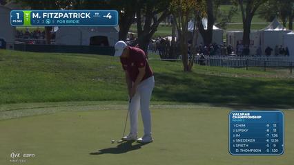 Matt Fitzpatrick | Round 2 | 1st hole | Shot 4 | 2026 Valspar