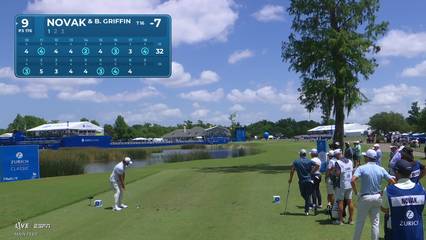 Andrew Novak | Round 1 | 9th hole | Shot 1 | 2026 Zurich Classic