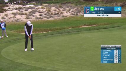 Ludvig Åberg | Round 1 | 3rd hole | Shot 2 | 2025 AT&T Pebble Beach