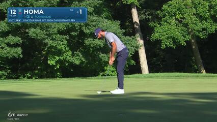 Max Homa | Round 1 | 12th hole | Shot 2 | 2025 John Deere