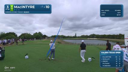 Robert MacIntyre | Round 2 | 3rd hole | Shot 1 | 2026 Valero