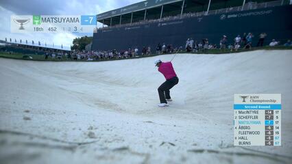 Hideki Matsuyama | Round 2 | 18th hole | Shot 3 | 2025 BMW Championship