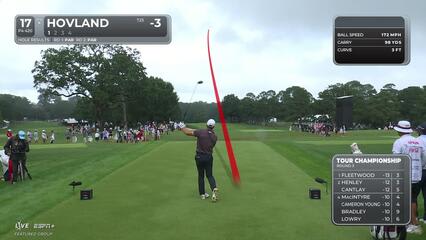 Viktor Hovland | Round 3 | 17th hole | Shot 1 | 2025 TOUR Championship