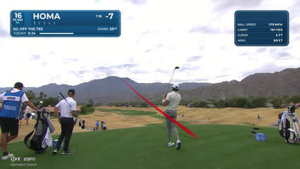 Max Homa | Round 1 | 16th hole | Shot 1 | 2026 The American Express