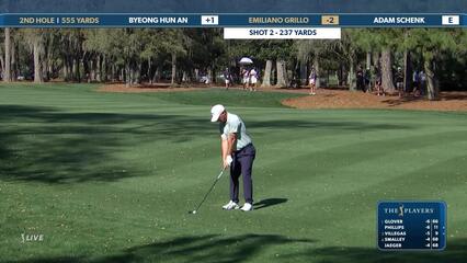 Emiliano Grillo | Round 1 | 2nd hole | Shot 2 | 2025 THE PLAYERS