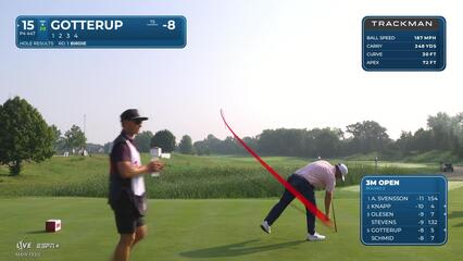 Chris Gotterup | Round 2 | 15th hole | Shot 1 | 2025 3M Open