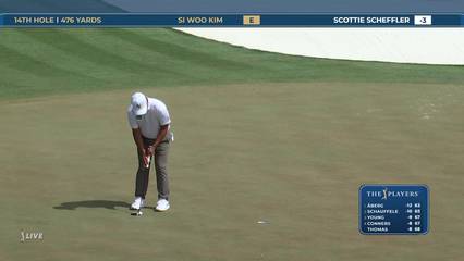 Si Woo Kim | Round 3 | 14th hole | Shot 4 | 2026 THE PLAYERS