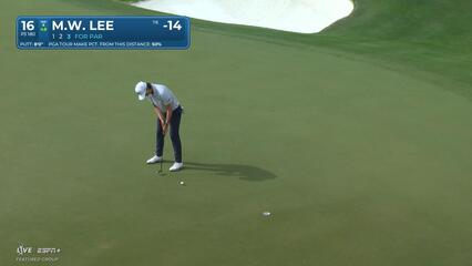 Min Woo Lee | Round 4 | 16th hole | Shot 4 | 2025 WM Phoenix Open