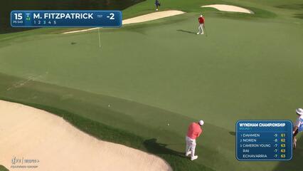 Matt Fitzpatrick | Round 1 | 15th hole | Shot 3 | 2025 Wyndham