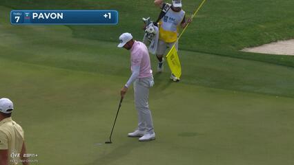 Matthieu Pavon | Round 4 | 7th hole | Shot 3 | 2025 RBC Heritage