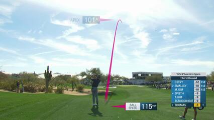 Justin Thomas | Round 3 | 2nd hole | Shot 2 | 2025 WM Phoenix Open
