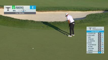 Ludvig Åberg | Round 1 | 9th hole | Shot 3 | 2025 BMW Championship