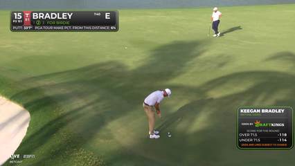 Keegan Bradley | Round 1 | 15th hole | Shot 3 | 2026 Cadillac