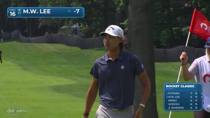 Min Woo Lee | Round 1 | 7th hole | Shot 4 | 2025 Rocket Classic