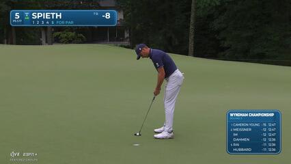 Jordan Spieth | Round 3 | 5th hole | Shot 5 | 2025 Wyndham