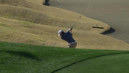Nick Dunlap | Round 3 | 14th hole | Shot 2 | 2025 The American Express