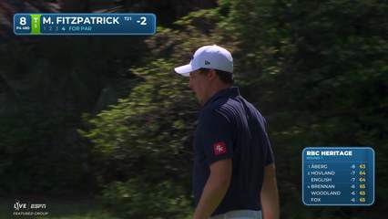 Matt Fitzpatrick | Round 1 | 8th hole | Shot 4 | 2026 RBC Heritage