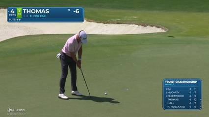 Justin Thomas | Round 2 | 4th hole | Shot 3 | 2026 Truist Championship