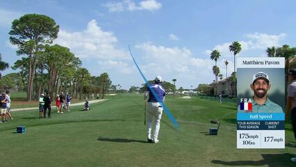Matthieu Pavon | Round 3 | 3rd hole | Shot 1 | 2025 Cognizant Classic