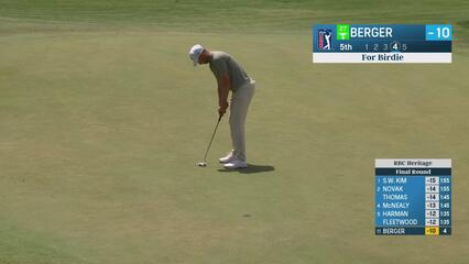 Daniel Berger | Round 4 | 5th hole | Shot 4 | 2025 RBC Heritage