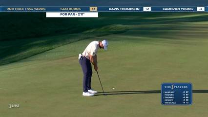Sam Burns | Round 1 | 2nd hole | Shot 5 | 2026 THE PLAYERS