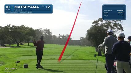Hideki Matsuyama | Round 2 | 10th hole | Shot 1 | 2025 Genesis