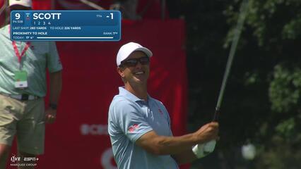 Adam Scott | Round 1 | 9th hole | Shot 2 | 2025 3M Open