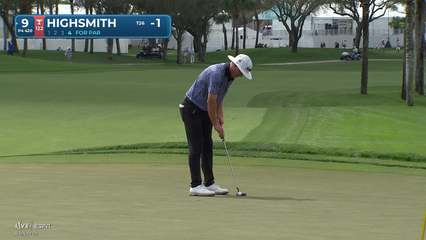 Joe Highsmith | Round 1 | 9th hole | Shot 4 | 2026 Cognizant Classic