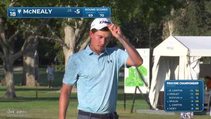Maverick McNealy | Round 2 | 18th hole | Shot 5 | 2025 Procore