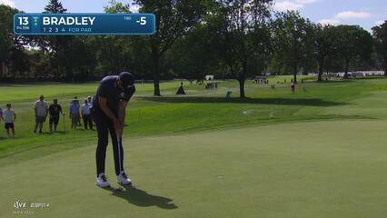 Keegan Bradley | Round 3 | 13th hole | Shot 4 | 2025 Rocket Classic
