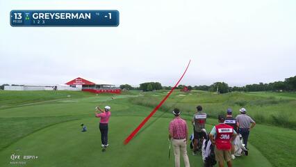 Max Greyserman | Round 1 | 13th hole | Shot 1 | 2025 3M Open